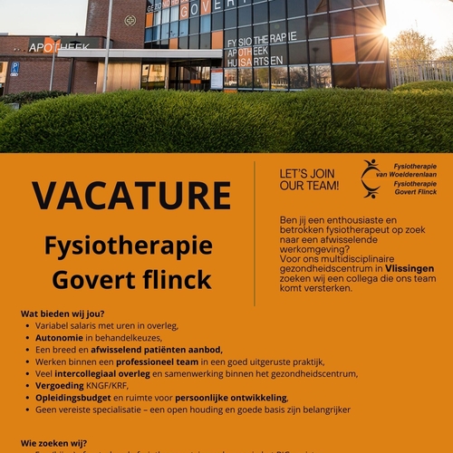 Vacature Fysiotherapie